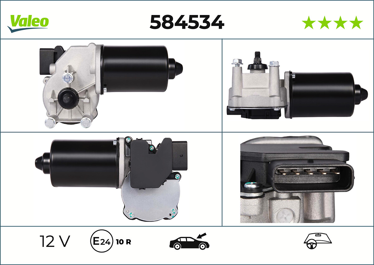 Moteur d'essuie-glace VALEO 584534